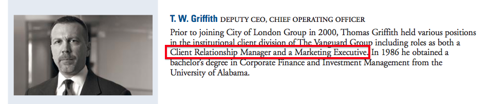 city of london clig h1 2019 results summary deputy ceo tom griffith bio