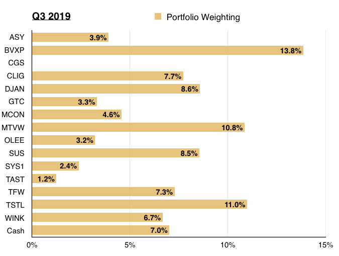 maynard paton q3 2019 portfolio update portfolio weighting